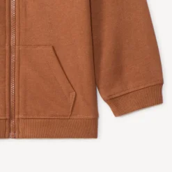 Gilet à capuche ourson uni pour bébé garçon