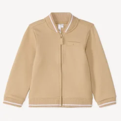 Gilet col teddy en piqué pour bébé garçon