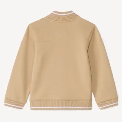 Gilet col teddy en piqué pour bébé garçon
