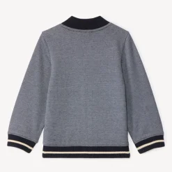 Gilet en maille piqué à col Teddy pour bébé garçon