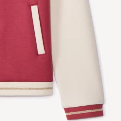 Gilet en molleton à col teddy effet colorblock pour fille