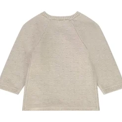 Gilet en tricot ajouré avec broderies pour bébé