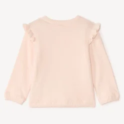 Gilet en tricot brodé fleurs pour bébé fille