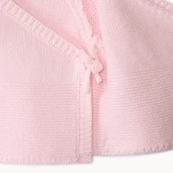 Gilet en tricot effet cache-cœur pour bébé fille prématurée