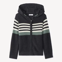 Gilet en tricot fantaisie effet color block pour garçon
