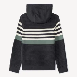 Gilet en tricot fantaisie effet color block pour garçon