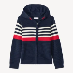 Gilet en tricot fantaisie effet color block pour garçon