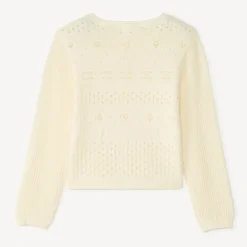 Gilet en tricot fantaisie pour fille