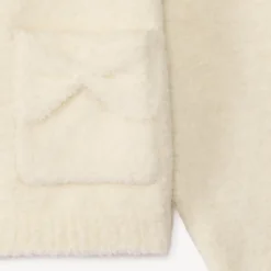 Gilet en tricot à fleurs brodées pour bébé fille