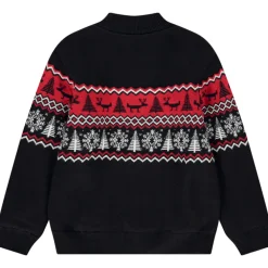 Gilet en tricot jacquard motif Noël pour garçon