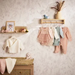 Gilet en tricot point mousse effet cache-coeur pour bébé fille
