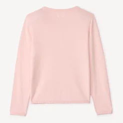 Gilet en tricot uni pour fille
