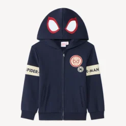 Gilet garçon zippé à capuche ludique Spider-Man Marvel