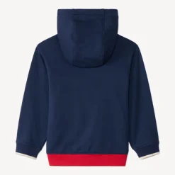 Gilet manches longues effet colorblock avec capuche pour garçon