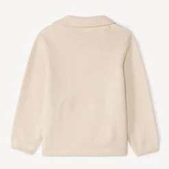 Gilet manches longues en tricot col tailleur pour bébé garçon