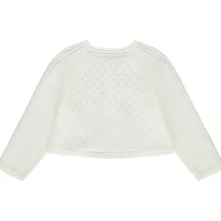 Gilet à manches longues en tricot fantaisie pour bébé fille