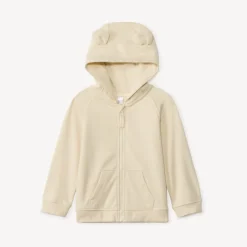 Gilet molleton à capuche ourson pour bébé garçon