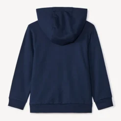Gilet molleton uni avec capuche pour garçon