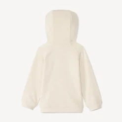Gilet molleton uni à capuche ourson pour bébé garçon