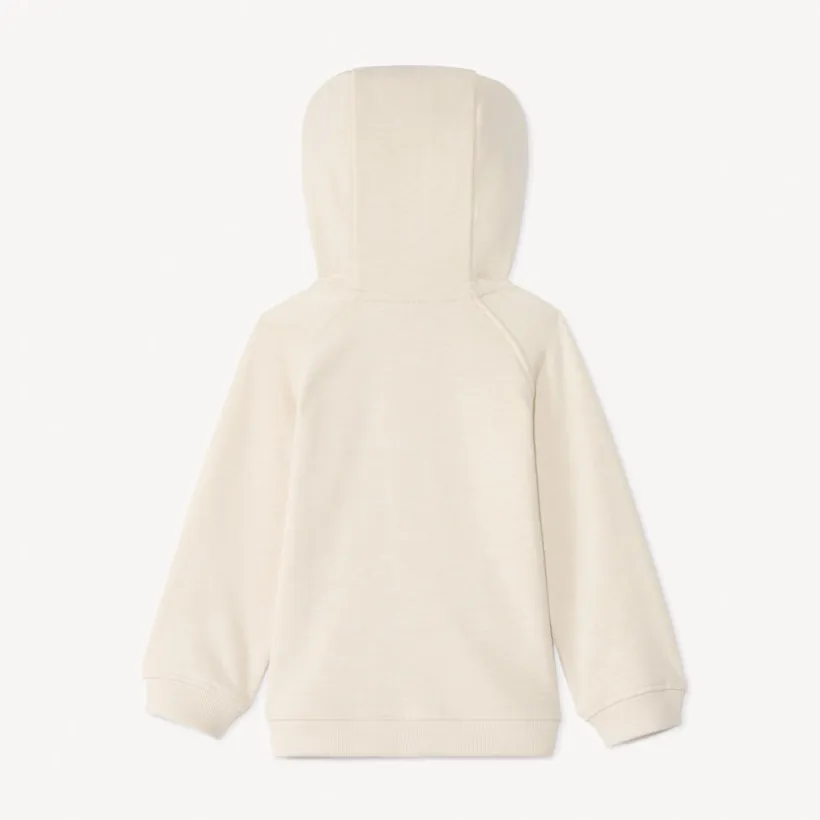 Gilet molleton uni à capuche ourson pour bébé garçon