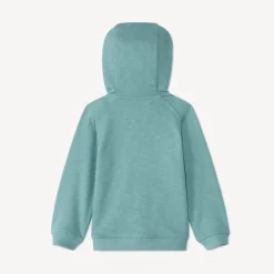Gilet molleton uni à capuche ourson pour bébé garçon