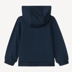 Gilet molleton uni à capuche pour bébé garçon