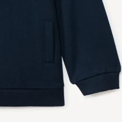 Gilet molleton uni à capuche pour bébé garçon