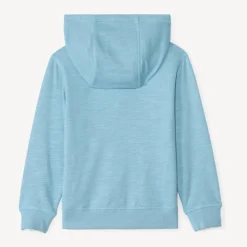 Gilet molleton uni à capuche pour garçon