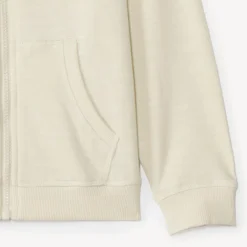 Gilet molleton uni à capuche pour garçon