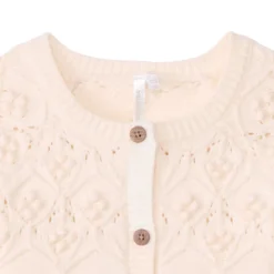Gilet oversize en tricot fantaisie pour bébé fille