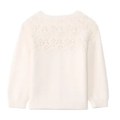 Gilet oversize en tricot fantaisie pour bébé fille