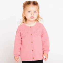 Gilet oversize en tricot fantaisie pour bébé fille