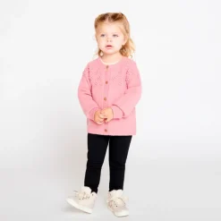 Gilet oversize en tricot fantaisie pour bébé fille