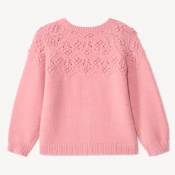 Gilet oversize en tricot fantaisie pour bébé fille