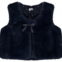 Gilet sans manches en fausse fourrure pour bébé fille