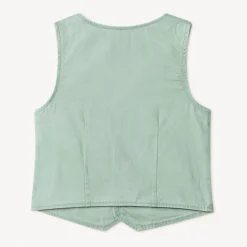 Gilet serveur en toile unie pour garçon