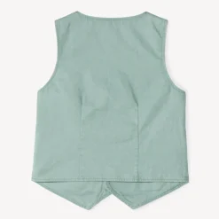 Gilet serveur en toile unie pour garçon