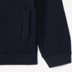 Gilet tricot uni en chambray pour bébé garçon