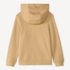 Gilet uni à capuche et poches zippées pour garçon