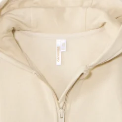 Gilet uni en molleton avec cœur lurex brodé pour bébé fille