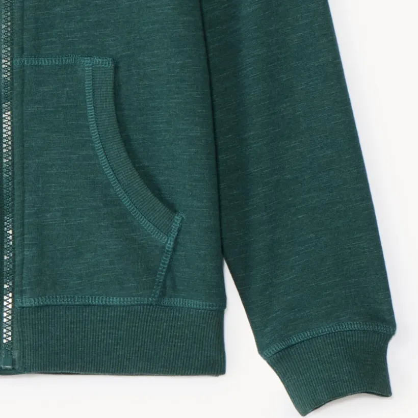 Gilet zippé à capuche en molleton pour garçon