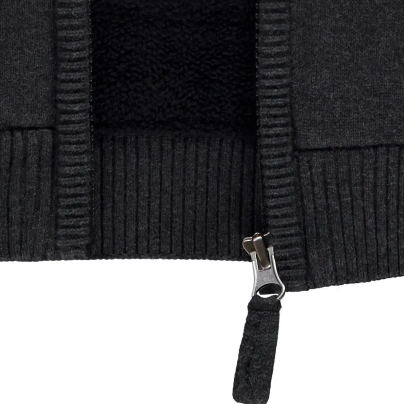 Gilet zippé en tricot jacquard esprit Noël pour garçon