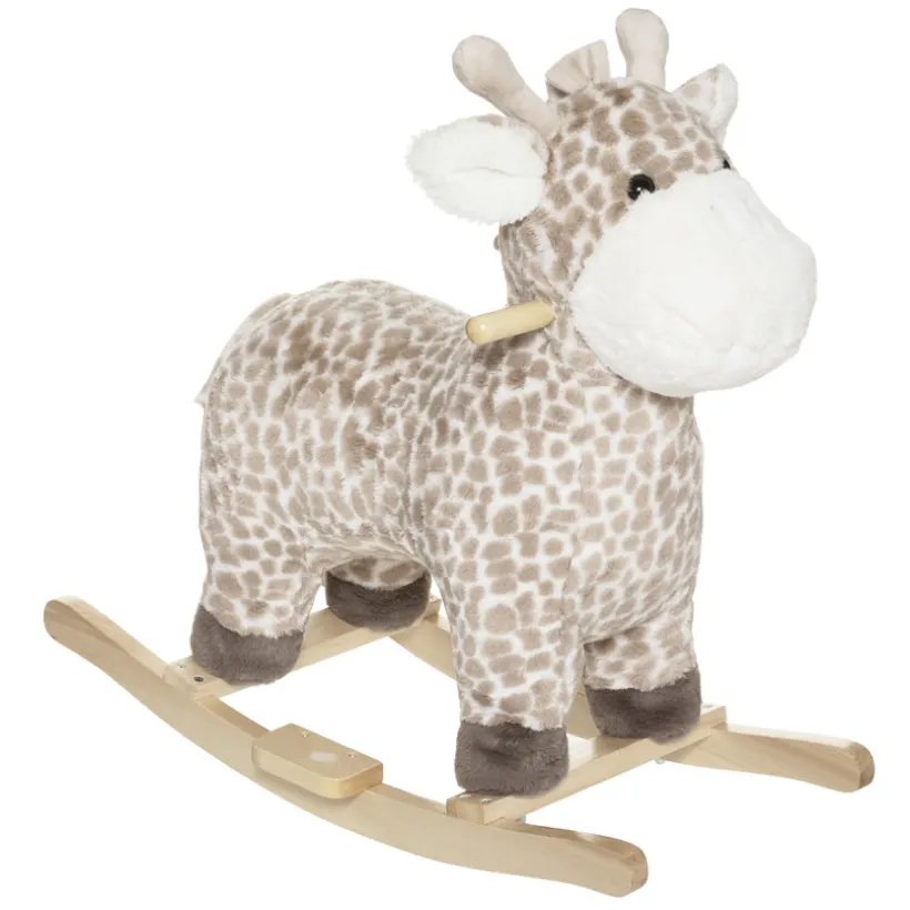 Girafe à bascule pour enfant - Beige