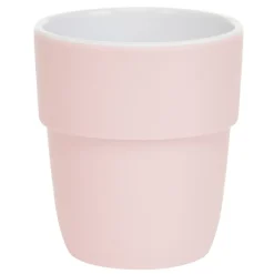 Gobelet en mélamine motif cœurs rose