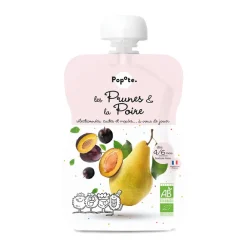 Gourde aux prunes et à la poire 120g
