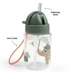 Gourde avec paille 280ml Tiny Trails Vert