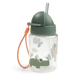 Gourde avec paille 280ml Tiny Trails Vert