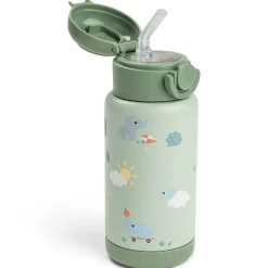Gourde isotherme avec paille 340ml Playground Vert