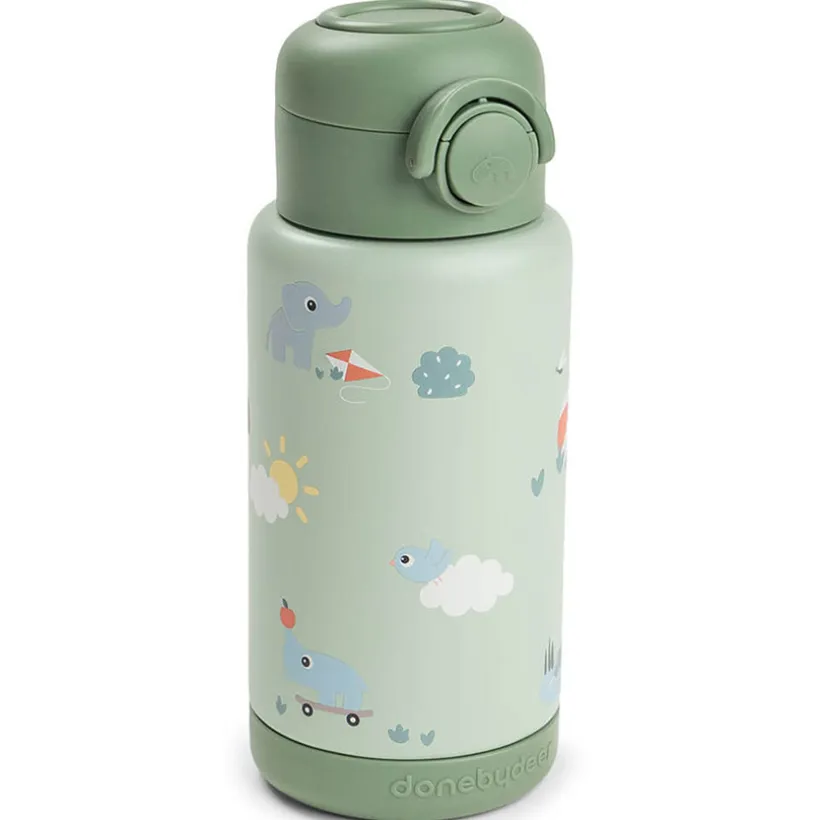 Gourde isotherme avec paille 340ml Playground Vert