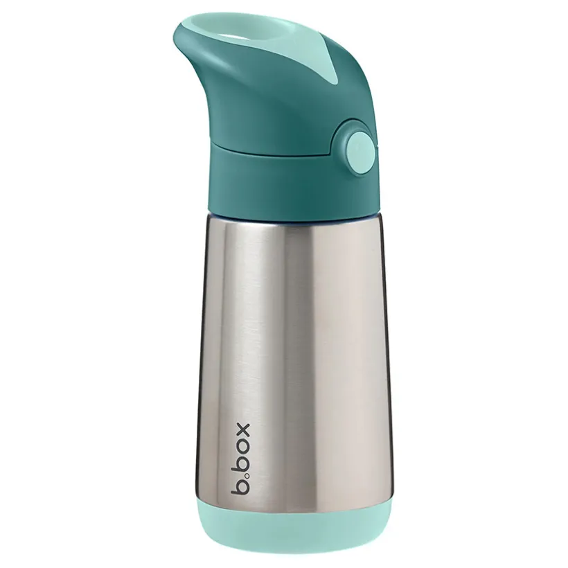 Gourde isotherme avec paille 350ml Emerald Forest